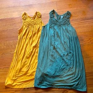 Two Old Navy Girls Summer Dresses